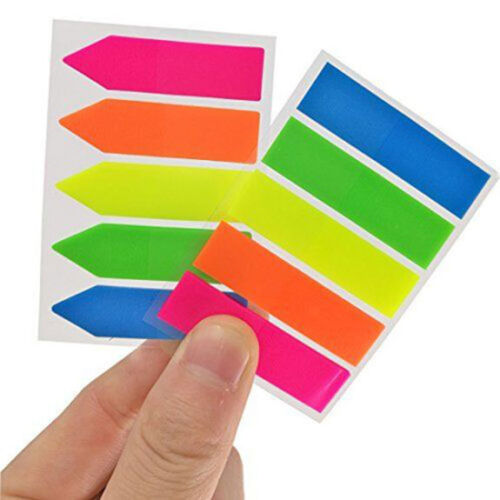 Pack of 5 colorful sticky notes (1600 pieces)