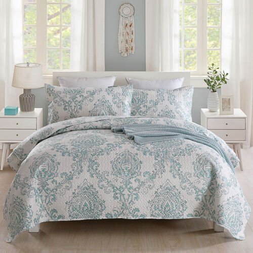 3-Piece Comforter Set, Size: King, Color: Blue Floral