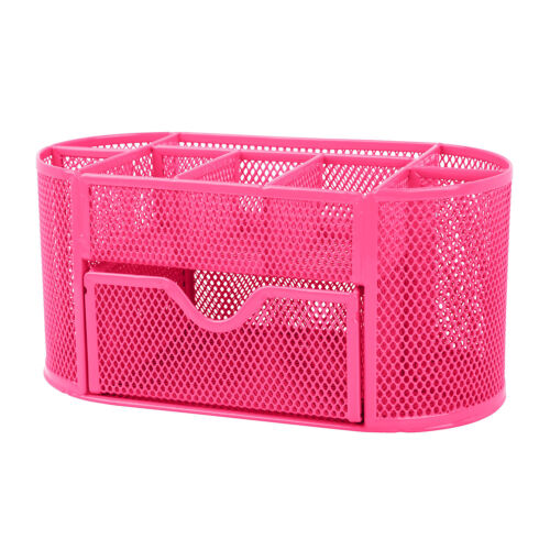 Mesh Metal Office Pen Holder Storage Tray