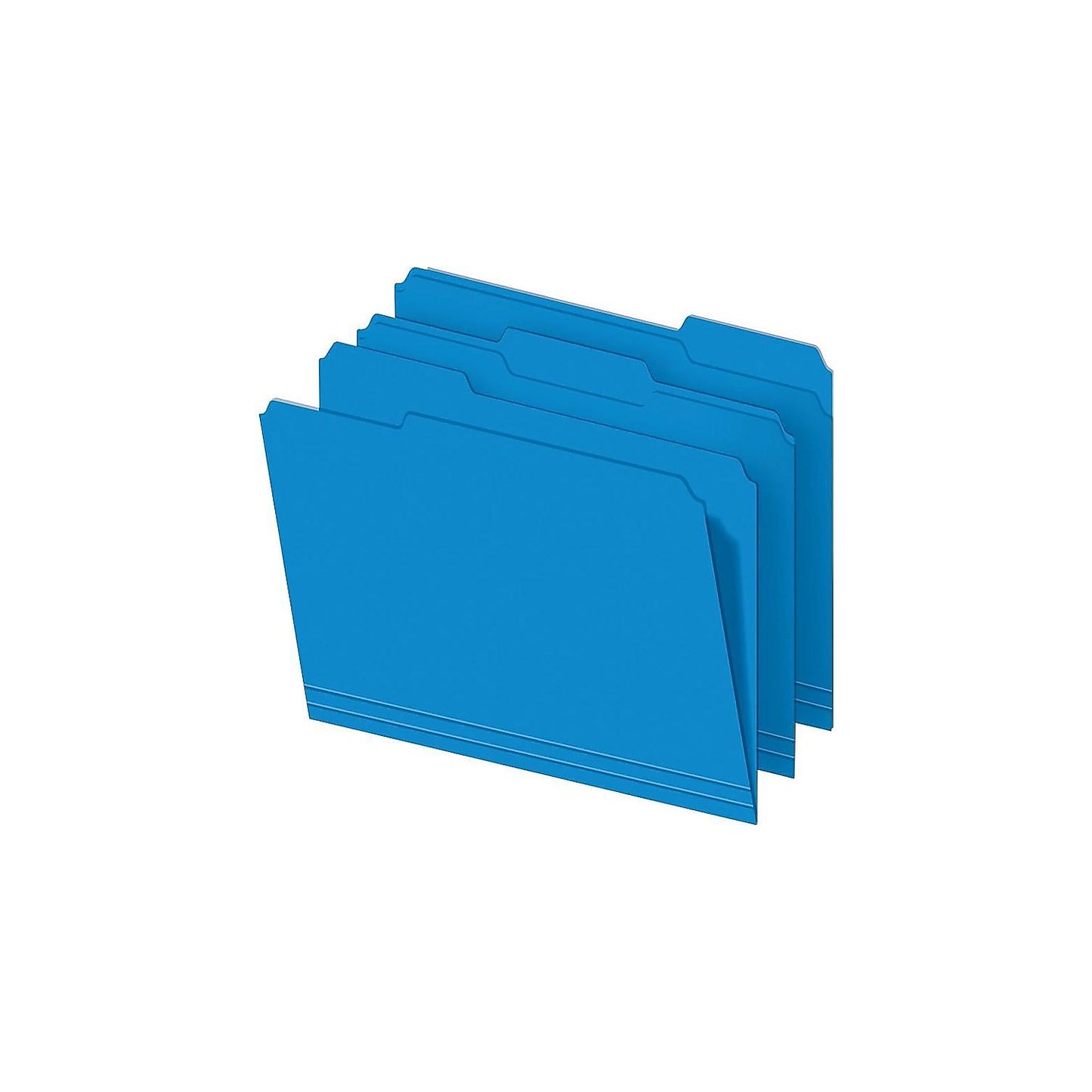 3 Tab Top Tab Folders, Assorted Colors