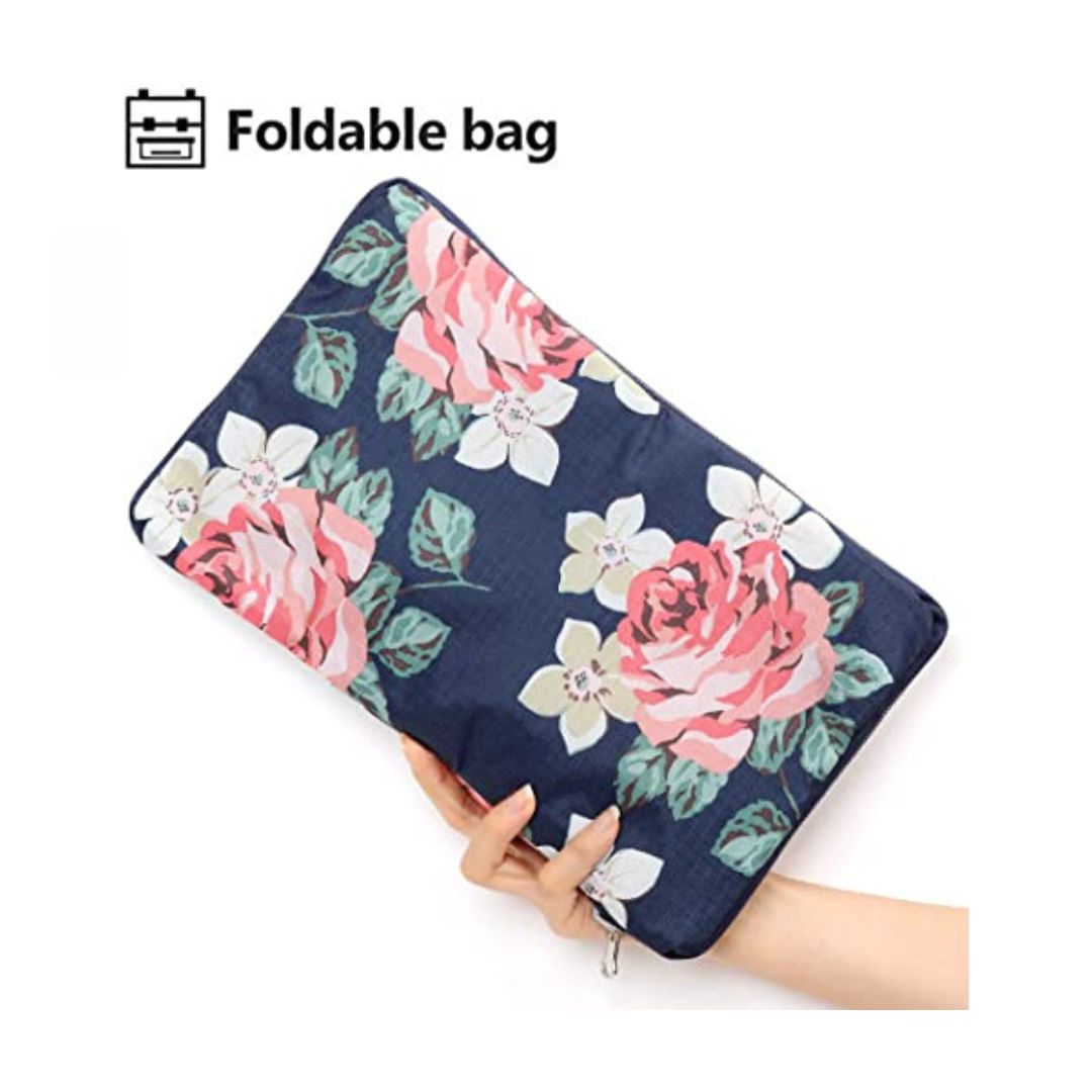 Large Foldable Travel Bag, Waterproof (Rose/1)