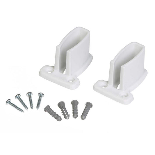 Preloaded Wall Brackets for Vented Wire Shelving (2-Pack)